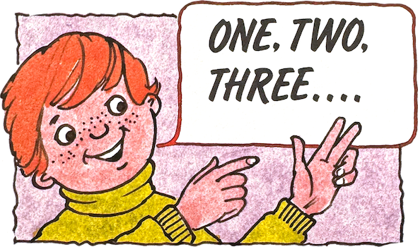 boy counting